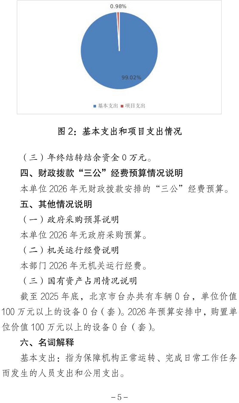标题：北京市涉台服务中心2026年度部门预算信息公开-5
